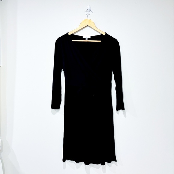 🌼NWOT🌼 ENVIE DE FRAISE Black wrap dress - Picture 1 of 7
